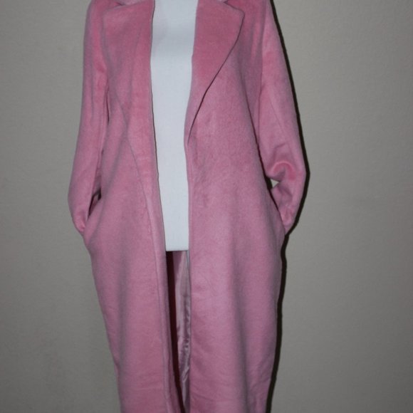 Pink long line Coat - Picture 4 of 7